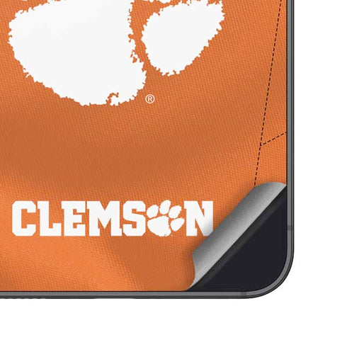 Clemson University Orange Jersey Galaxy S25 Skin